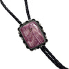 Albert Begay, Bolo, Purple Spiny Oyster, Navajo Handmade, 44"