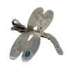 Lester James, Pendant, Tufa, Mediterranean Coral, Kingman Turquoise, Dragonfly, 2"