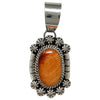 Bernadine, Elroy Chavez, Pendant, Orange Spiny Oyster Shell, Navajo, 2 1/2”