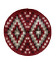 Rose Gorman, Circular Eye Dazzler Rug, Navajo Handwoven, 22 in