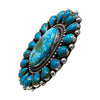 Hemerson Brown, Ring, Sonoran Gold, Red Mountain Turquoise, Navajo, 10 (adjustable)