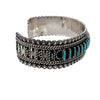 Harry Melikan, Bracelet, Sleeping Beauty Turquoise, Needle Point, Zuni, 6 3/4"