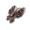 Darlene Begay, Ring, Butterfly, Mediterranean Coral, Navajo Handmade, 9