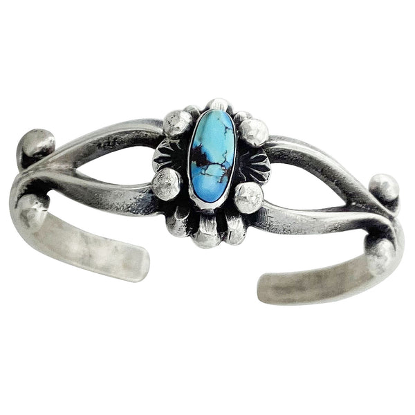 Aaron Anderson, Bracelet, Golden Hill Turquoise, Navajo Handmade, 6 1/8