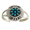 Rosco Scott, Bracelet, Kingman Turquoise, Silver Overlay, Navajo, 6 1/2"