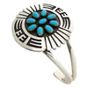 Rosco Scott, Bracelet, Kingman Turquoise, Silver Overlay, Navajo, 6 1/2"