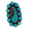 Geraldine James, Ring, Kingman Turquoise, Navajo Handmade, Adjustable