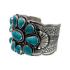 Tillie Jon, Bracelet, Kingman Turquoise, Sterling Silver, Navajo, 7"