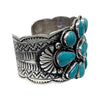 Tillie Jon, Bracelet, Kingman Turquoise, Sterling Silver, Navajo, 7"