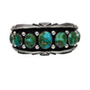 Aaron Anderson, Bracelet, Sonoran Gold Turquoise, Tufa Cast, Navajo, 7"