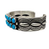 Calvin Martinez, Bracelet, Double Row, Kingman Turquoise, Navajo, 6 1/2"