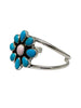 Geraldine James, Bracelet, Pink Conch, Kingman Turquoise, Navajo, 7