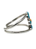 Geraldine James, Bracelet, Orange Spiny Oyster, Kingman Turquoise, Navajo, 6 1/2