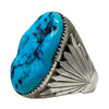 Robert, Bernice Leekya, Ring, Sleeping Beauty Turquoise, Zuni, 9 1/2"