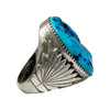 Robert, Bernice Leekya, Ring, Sleeping Beauty Turquoise, Zuni, 9 1/2"