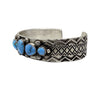 Freddie Maloney, Bracelet, Golden Hills Turquoise, Navajo, 6 1/2"