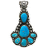 Shawn Cayatineto, Pendant, Kingman Turquoise, Navajo, 4 1/4"