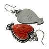 Annie Hoskie, Gerald Sleuth, Earring, Necklace, Red Spiny Oyster, Navajo, 37"