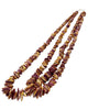 Wanita Skeet, Necklace, Two Strands Spiny Oyster Shell, Purple, 23"