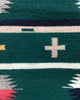 Bessie Yazzie, Germantown Green, Navajo Handwoven Rug, 62" x 27"