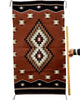 Justin Smith, Eye Dazzler, Navajo Handwoven Rug, 49" x 27 1/2"