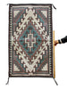 Marie Yazzie, New Lands Raised Outline, Navajo Handmade Rug, 33"x 56"