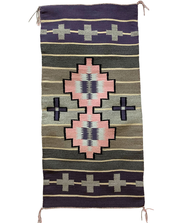 Kayla Smith, Four Direction, Eye Dazzler, Navajo Handwoven Rug, 23