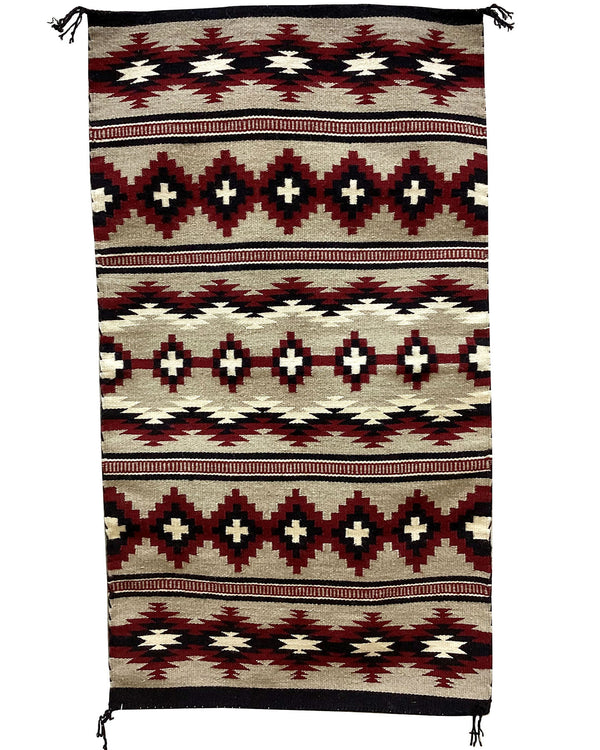 Sheryl Miller, Cheif , Navajo Handwoven Rug, 25 1/2