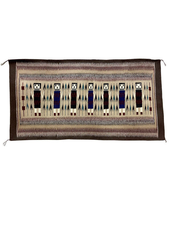 Genevieve Lee, Yei, Navajo Handwoven Rug, 24'' x 46''