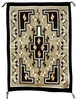 Esther Etcitty, Two Grey Hills, Navajo Handwoven Rug, 42 1/2'' x 57''