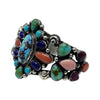 Tillie Jon, Bracelet, Multicolor, Sterling Silver, Navajo, 6 3/4"