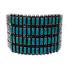 Vintage, Circa 1970s, Bracelet, Nevada Blue Turquoise, Zuni, 6 3/4"