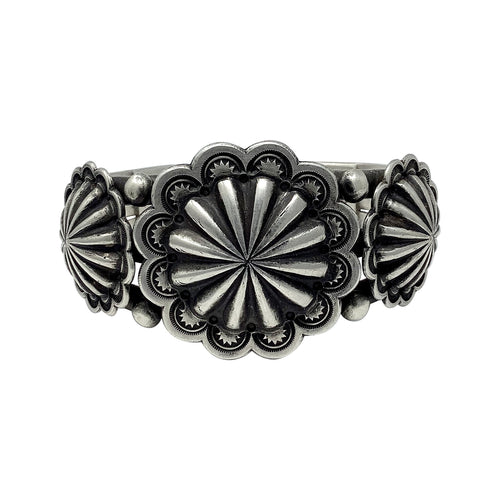 Edison Sandy Smith, Bracelet, Sterling Silver, Navajo, 7