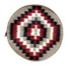 Rose Gorman, Circular Eye Dazzler Rug, Navajo Handwoven, 22" dia