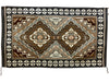 Mary Yazzie, Two Grey Hills Rug, Navajo Handwoven, 45'' x 78''