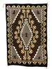 Dorothy Ann Sam, Rug, Two Grey Hills, Navajo Handwoven, 56" x 37"