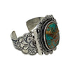 Hank Vandever, Bracelet, Pilot Mountain Turquoise, Navajo Handmade, 6 1/2"