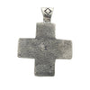 Ernest Rangel, Pendant, Cross, Coral, Navajo Handmade, 2 1/2"