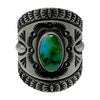 Herman Smith, Ring, Sonoran Gold Turquoise, Sterling Silver, Navajo, 7