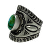 Herman Smith, Ring, Sonoran Gold Turquoise, Sterling Silver, Navajo, 7