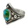 Calvin Martinez, Ring, Sonoran Gold Turquoise, Sterling Silver, Navajo, 9