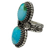 Chris Etcitty, Ring, Sonoran Gold Turquoise, Sterling Silver, Navajo, 7