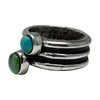 Aaron Anderson, Ring, Sonoran Gold Turquoise, Sterling Silver, Navajo, 6 1/2