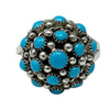 Dickie Charlie, Ring, Sleeping Beauty Turquoise, Sterling Silver, Zuni, 8