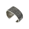 Aaron Anderson, Bracelet, Tufa Cast, Maze Design ,Navajo Handmade, 6 3/4"