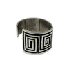 Aaron Anderson, Bracelet, Tufa Cast, Maze Design ,Navajo Handmade, 6 3/4"