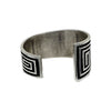 Aaron Anderson, Bracelet, Tufa Cast, Maze Design ,Navajo Handmade, 6 3/4"