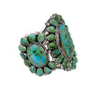 Mike Thomas Jr, Cluster Bracelet, Sonoran Gold Turquoise, Navajo, 7 1/4"