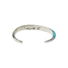 Lonn Parker, Inlay Bracelet, Kingman Turquoise, Sterling Silver Overlay, Navajo, 7 1/4 "