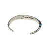 Lonn Parker, Inlay Bracelet, Multicolor, Sterling Silver Overlay, Navajo, 7 "